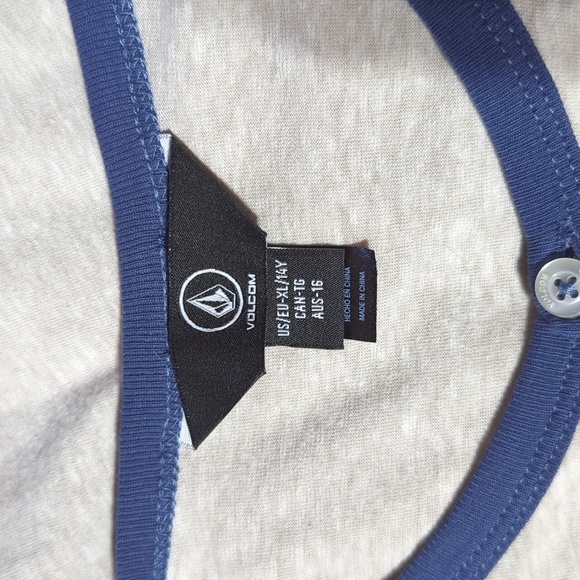Volcom Raglan Henley Tee XL/14Y - Picture 8 of 13